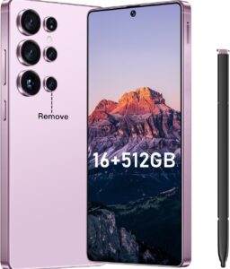 I25 Ultra Flagship Killer Smartphone - Snapdragon 8 Gen 3, 16GB+512GB, Massive 6.99" FHD+ Display, 108MP+68MP Pro Cam, 7000mAh 2-Day Battery, Android 14, Includes Stylus Pen (Pink)